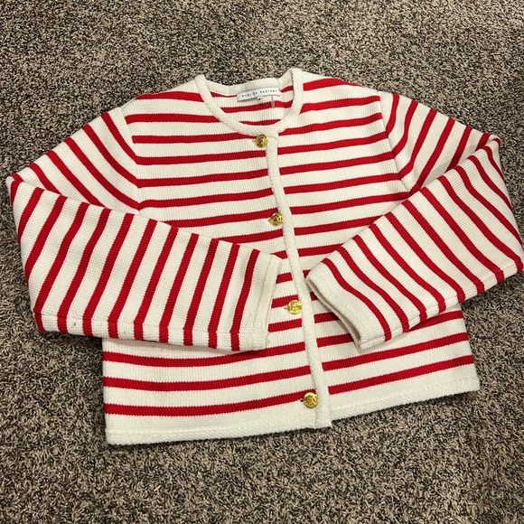 English Factory Button-Front Cardigan - Picture 2 of 3